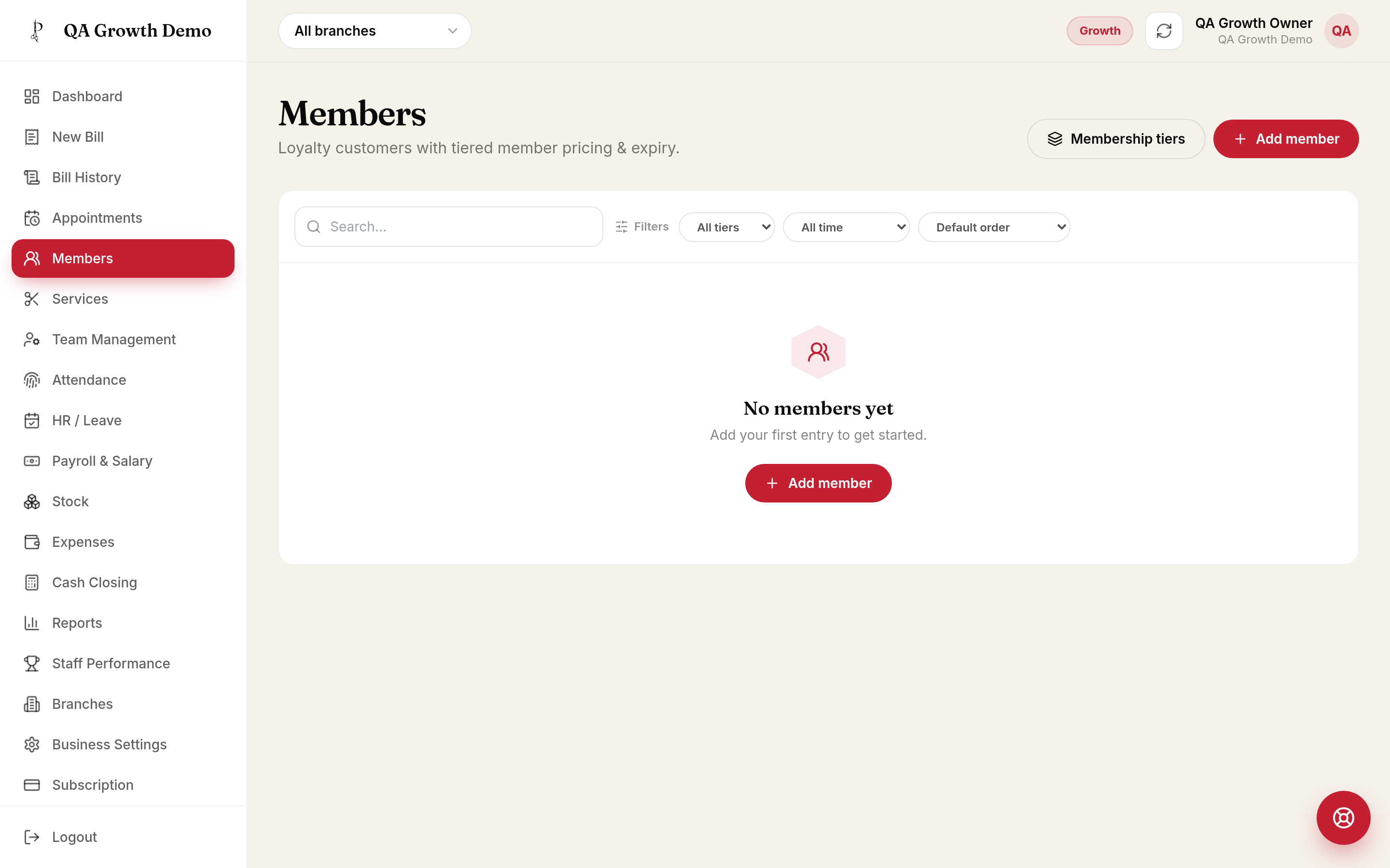 Beauty parlour customer and membership management in ParlourPilot